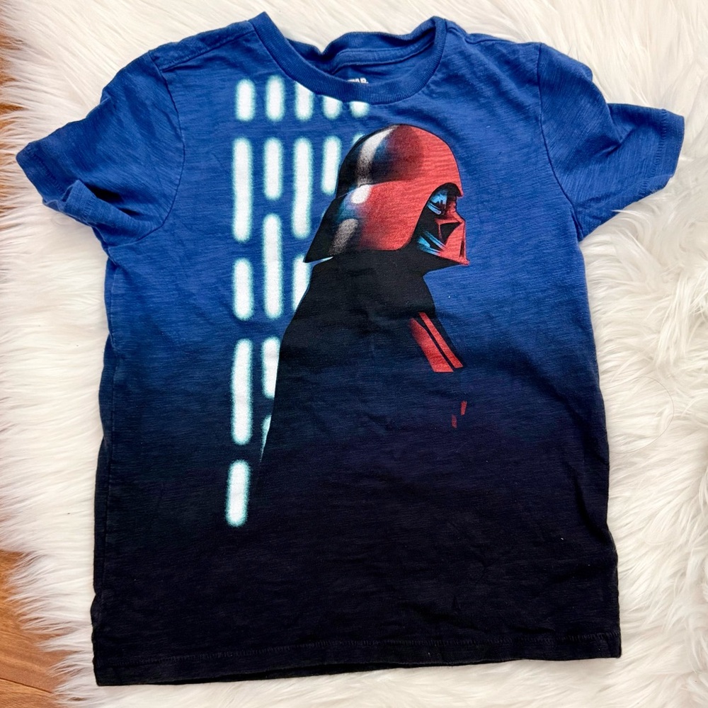 Star Wars Kids Darth Vader Gradient Blue Graphic Tee